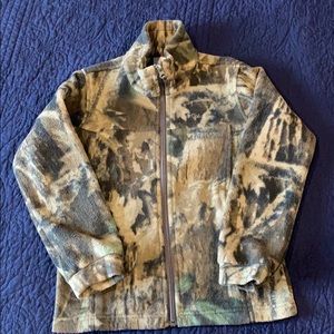🌼 4/$20 Boys Columbia camo fleece zip coat szS